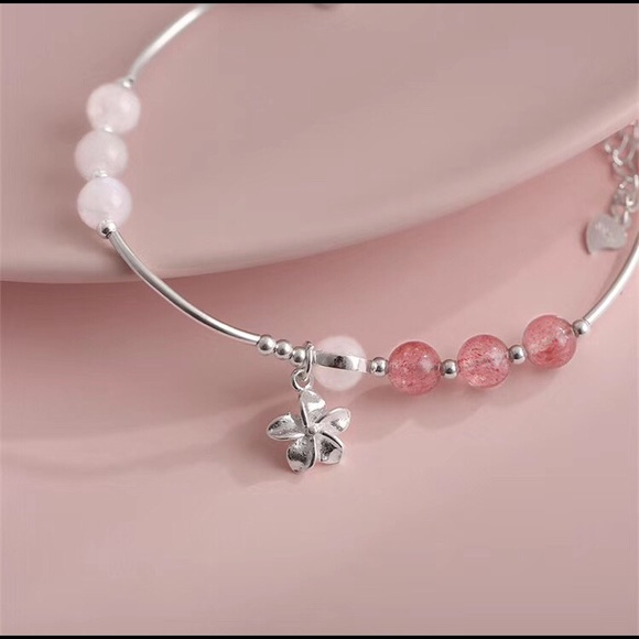 Quartz/Moonstone/Sterling bracelets - Picture 1 of 7